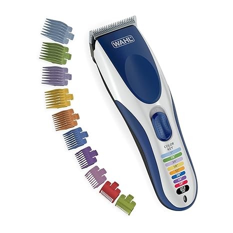 Wahl Color Pro Cordless Rechargeable Hair Clipper & Trimmer – Easy Color-Coded Guide Combs - for Men, Women, & Children