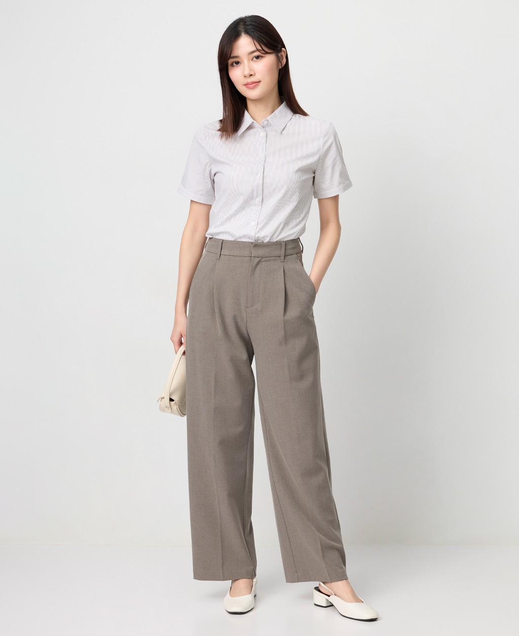 Ladies office worker short sleeve shirt